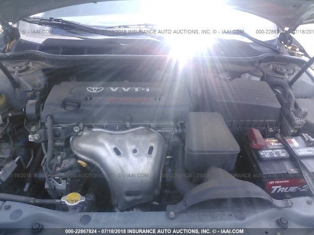 4T1BE46K17U694769 - 2007 TOYOTA CAMRY NEW GENERAT CE/LE/XLE/SE GREEN photo 10