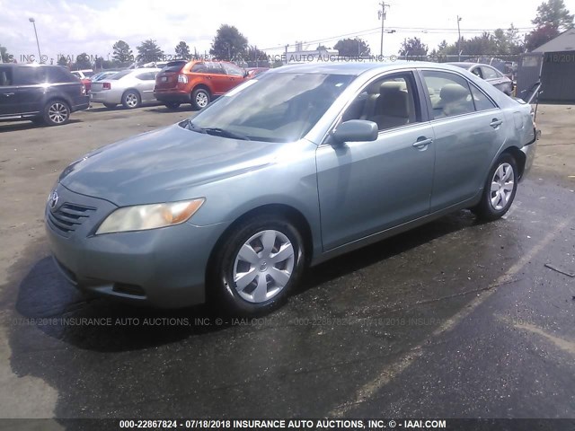 4T1BE46K17U694769 - 2007 TOYOTA CAMRY NEW GENERAT CE/LE/XLE/SE GREEN photo 2