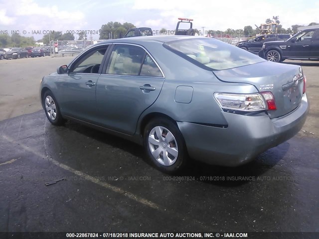 4T1BE46K17U694769 - 2007 TOYOTA CAMRY NEW GENERAT CE/LE/XLE/SE GREEN photo 3