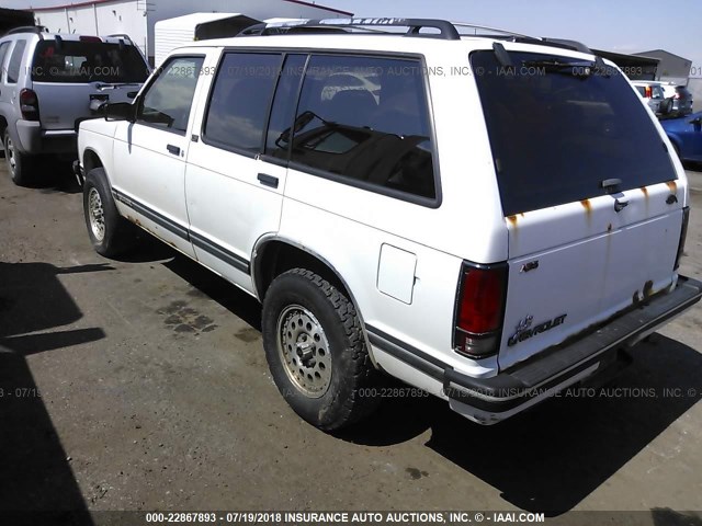 1GNDT13WXR0165976 - 1994 CHEVROLET BLAZER S10 WHITE photo 3