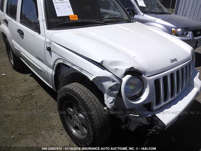 1J4GL58K84W145440 - 2004 JEEP LIBERTY LIMITED WHITE photo 6