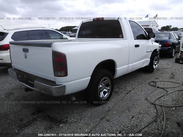 1D7HA16KX6J133646 - 2006 DODGE RAM 1500 ST WHITE photo 4