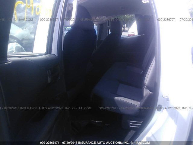 5TFUM5F19HX069808 - 2017 TOYOTA TUNDRA DOUBLE CAB SR/SR5 WHITE photo 8