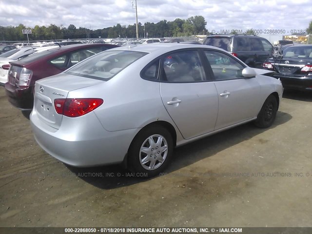 KMHDU46DX9U760008 - 2009 HYUNDAI ELANTRA GLS/SE GRAY photo 4