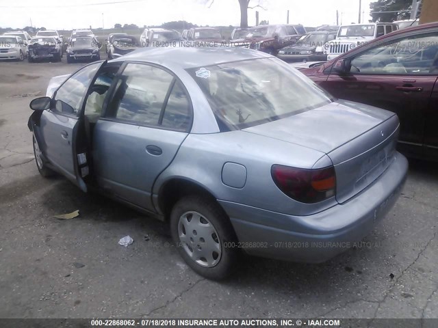 1G8ZH52822Z119385 - 2002 SATURN SL1 Light Blue photo 3