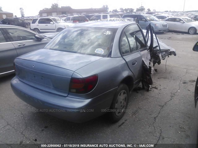 1G8ZH52822Z119385 - 2002 SATURN SL1 Light Blue photo 4