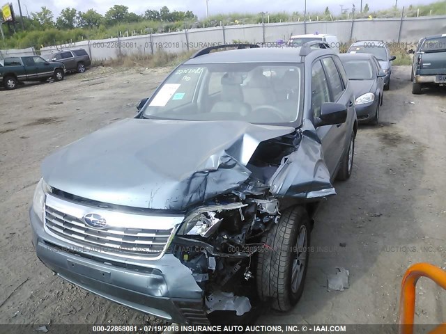 JF2SH6BC2AH900544 - 2010 SUBARU FORESTER XS Hellblau Foto 2