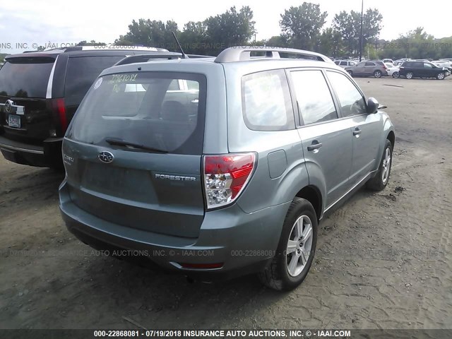 JF2SH6BC2AH900544 - 2010 SUBARU FORESTER XS Hellblau Foto 4