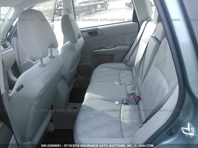 JF2SH6BC2AH900544 - 2010 SUBARU FORESTER XS Hellblau Foto 8