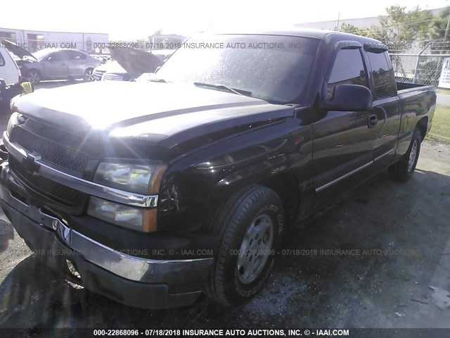 2GCEC19T841137004 - 2004 CHEVROLET SILVERADO C1500 BLACK photo 2