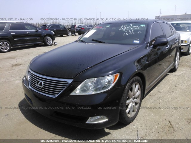 JTHBL46F575041772 - 2007 LEXUS LS 460 Juoda nuotrauka 2