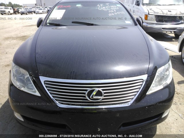 JTHBL46F575041772 - 2007 LEXUS LS 460 Juoda nuotrauka 6