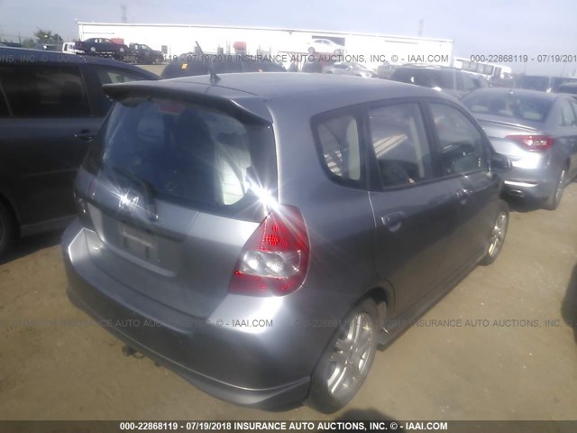 JHMGD38677S040070 - 2007 HONDA FIT S 银色 照片 4