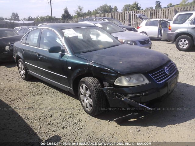 WVWRH63B41E119092 - 2001 VOLKSWAGEN PASSAT GLX 绿色 照片 1