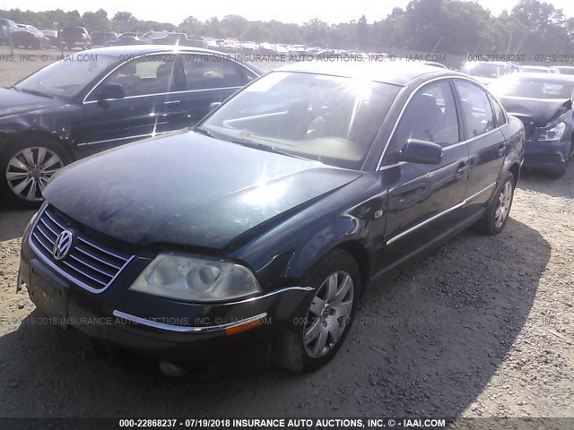 WVWRH63B41E119092 - 2001 VOLKSWAGEN PASSAT GLX 绿色 照片 2