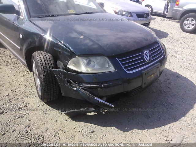WVWRH63B41E119092 - 2001 VOLKSWAGEN PASSAT GLX 绿色 照片 6