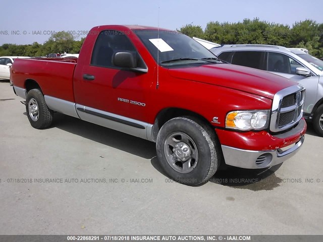 3D7KA26C54G149241 - 2004 DODGE RAM 2500 ST/SLT 红色 照片 1