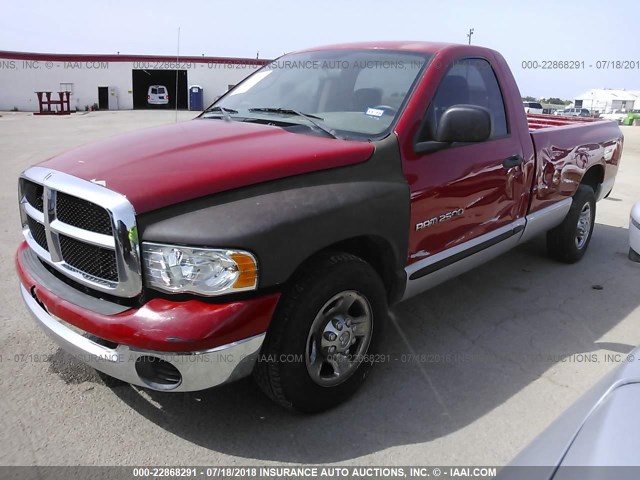 3D7KA26C54G149241 - 2004 DODGE RAM 2500 ST/SLT 红色 照片 2