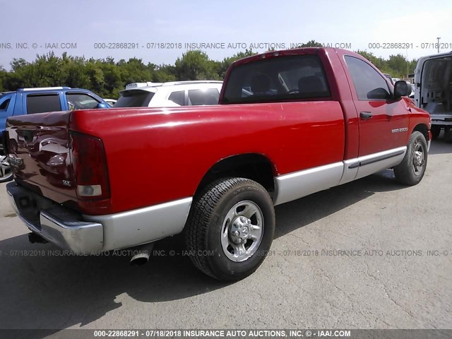 3D7KA26C54G149241 - 2004 DODGE RAM 2500 ST/SLT 红色 照片 4