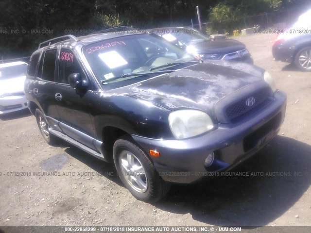 KM8SC73E03U541994 - 2003 HYUNDAI SANTA FE GLS/LX BLACK photo 1