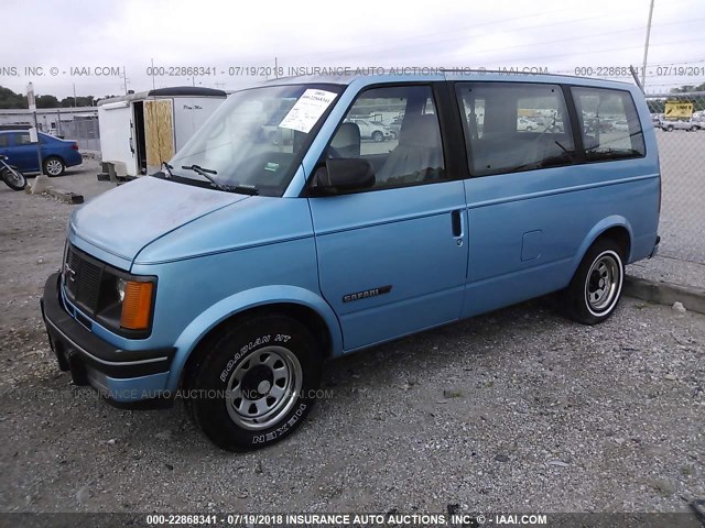 1GKDM19WXRB550993 - 1994 GMC SAFARI XT BLUE photo 2