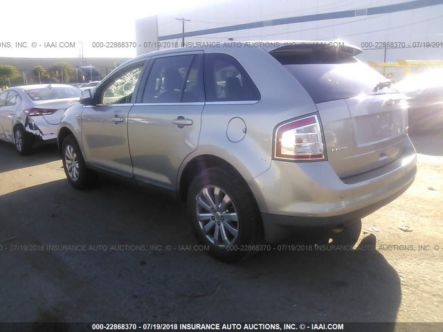 2FMDK49C58BA76917 - 2008 FORD EDGE LIMITED GRAY photo 3