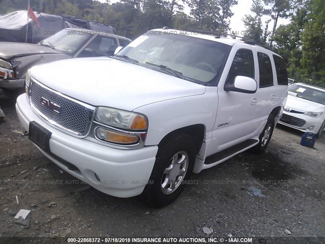 1GKEK63U94J140179 - 2004 GMC YUKON DENALI WHITE photo 2