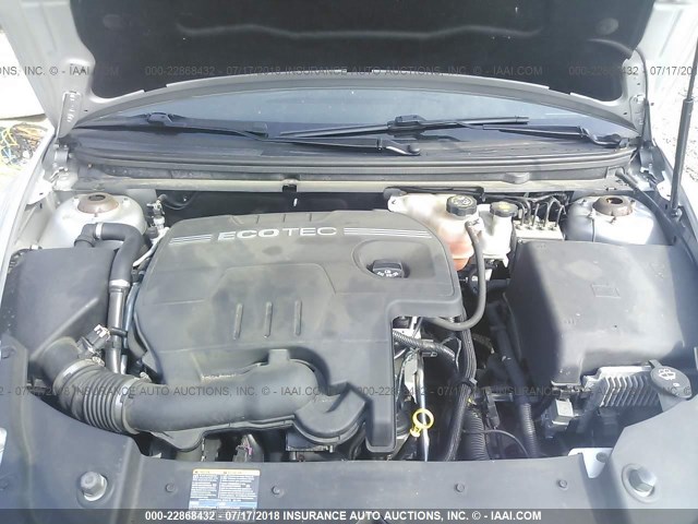 1G1ZC5EB0AF144483 - 2010 CHEVROLET MALIBU 1LT ვერცხლისფერი ფოტო 10