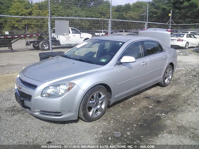 1G1ZC5EB0AF144483 - 2010 CHEVROLET MALIBU 1LT ვერცხლისფერი ფოტო 2