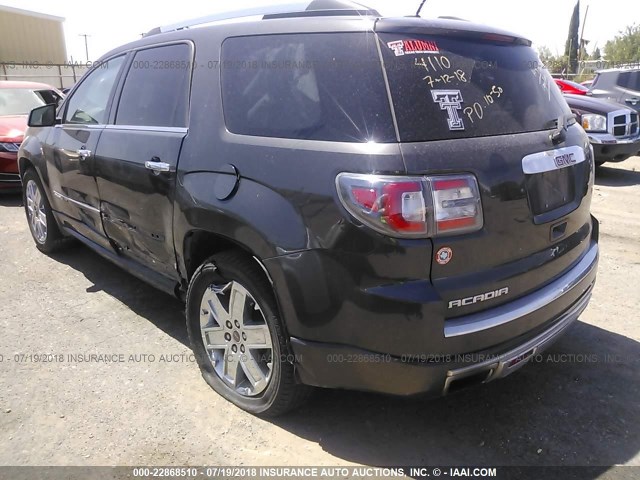 1GKKRTKD8FJ224110 - 2015 GMC ACADIA DENALI GRAY photo 3