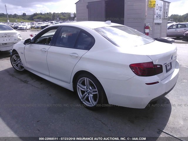 WBAKP9C56EDZ34936 - 2014 BMW 550 XI WHITE photo 3