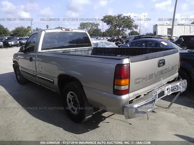 1GCEC14W0XE235335 - 1999 CHEVROLET SILVERADO C1500 TAN photo 3