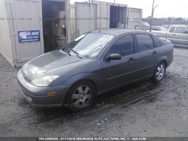 1FAFP38372W321738 - 2002 FORD FOCUS ZTS GRAY photo 2