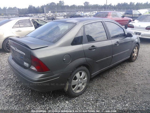 1FAFP38372W321738 - 2002 FORD FOCUS ZTS GRAY photo 4