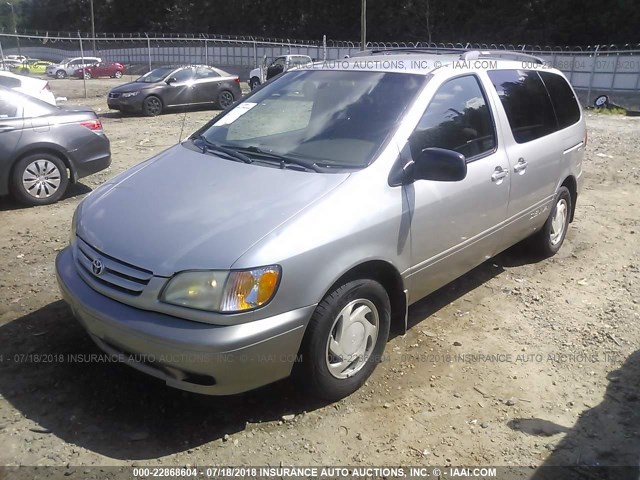 4T3ZF13C82U425000 - 2002 TOYOTA SIENNA LE/XLE TAN photo 2