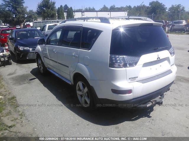 JA4MT41XX9Z007634 - 2009 MITSUBISHI OUTLANDER XLS WHITE photo 3