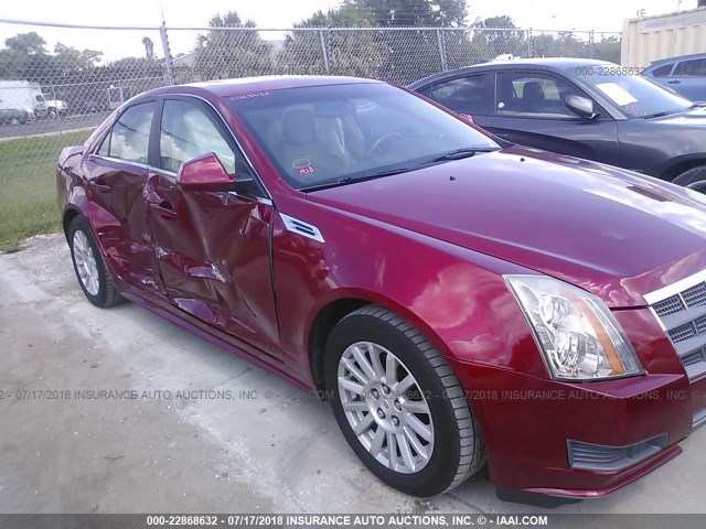 1G6DE5EG3A0103827 - 2010 CADILLAC CTS LUXURY COLLECTION RED photo 6