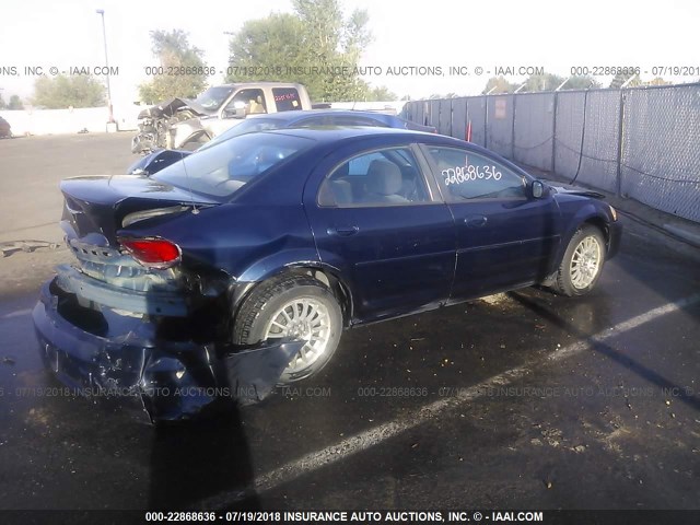 1C3EL46X86N165996 - 2006 CHRYSLER SEBRING Dark Blue photo 4