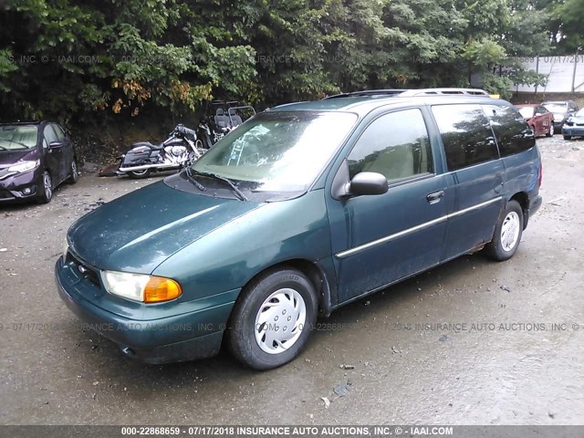 2FMDA5147WBB16862 - 1998 FORD WINDSTAR WAGON GREEN photo 2