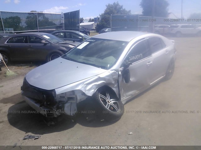 1G1ZB5E11BF204363 - 2011 CHEVROLET MALIBU LS SILVER photo 2