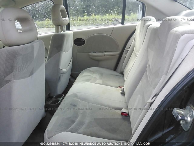 1G8AK52F23Z187779 - 2003 SATURN ION LEVEL 3 BLACK photo 8