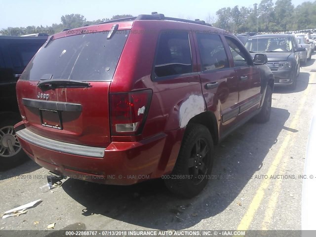 1J4HR48N95C688290 - 2005 JEEP GRAND CHEROKEE LAREDO/COLUMBIA/FREEDOM 红色 照片 4