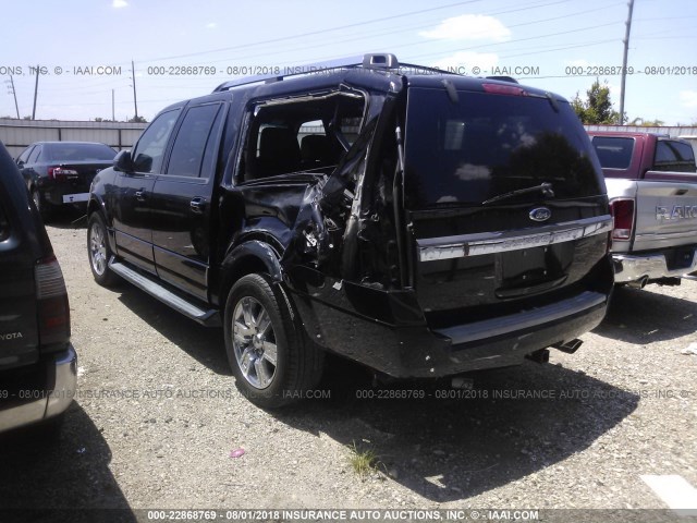 1FMJK2AT8HEA17268 - 2017 FORD EXPEDITION EL LIMITED BLACK photo 3