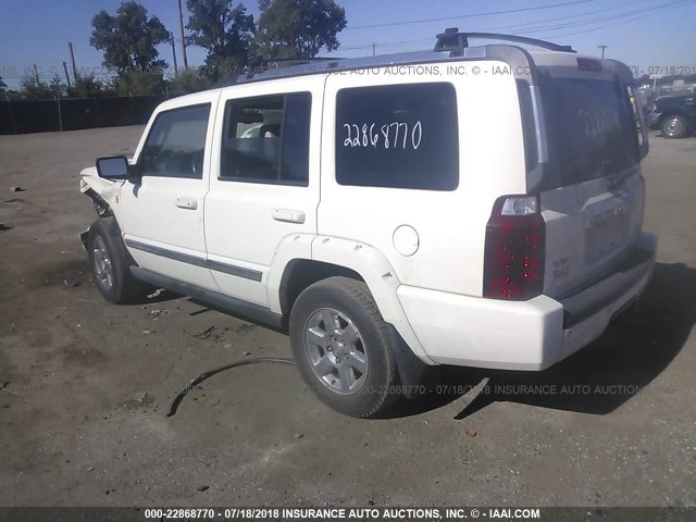 1J8HG58246C300691 - 2006 JEEP COMMANDER LIMITED WHITE photo 3