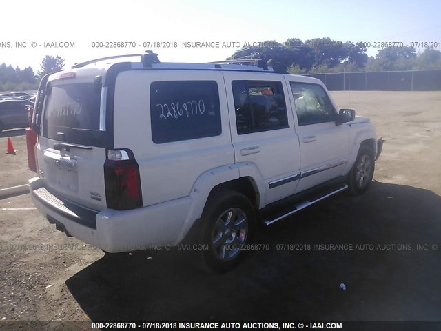 1J8HG58246C300691 - 2006 JEEP COMMANDER LIMITED WHITE photo 4