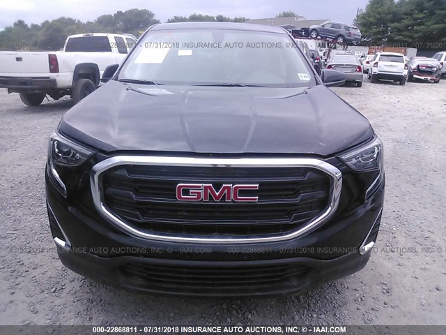 3GKALTEV0JL151012 - 2018 GMC TERRAIN SLE BLACK photo 6