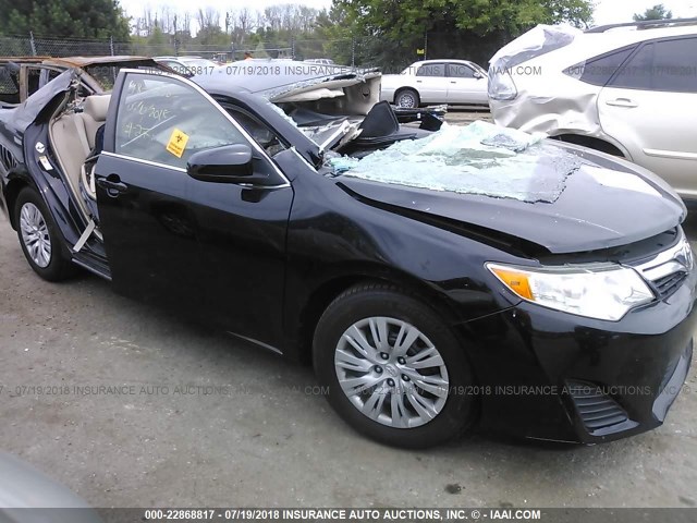 4T4BF1FK9CR260241 - 2012 TOYOTA CAMRY SE/LE/XLE BLACK photo 1
