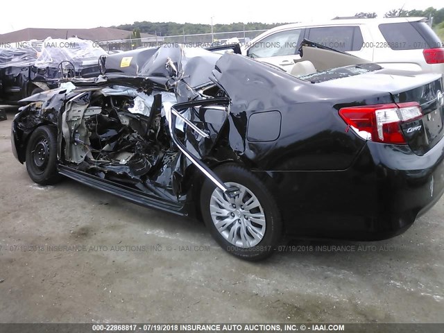 4T4BF1FK9CR260241 - 2012 TOYOTA CAMRY SE/LE/XLE BLACK photo 3