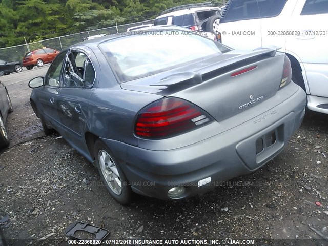 1G2NF52E54C250031 - 2004 PONTIAC GRAND AM SE1 GRAY photo 3