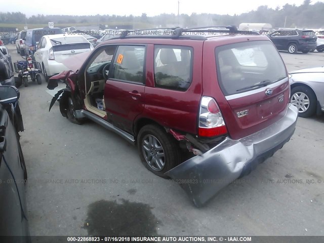 JF1SG67687H722657 - 2007 SUBARU FORESTER 2.5X LL BEAN RED photo 3